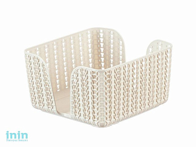 Салфетница ВЯЗАНИЕ (белый) (IDEA)