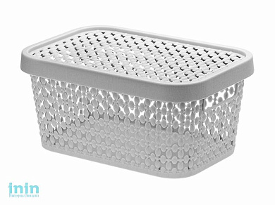 Ящик для хранения с крышкой ПИРУЛА 90х190х130 (смоки) (IDEA)