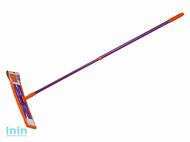 Швабра для пола с насадкой из микрофибры, Быстро-Чисто, PERFECTO LINEA (Телескопическая рукоятка 67-120 см)