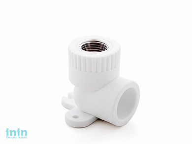 Колено ПП комб. с креплен. внутр.резьба 20х1/2" РосТурПласт