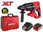 Аккум. перфоратор WORTEX CRH 1824-2 в чем. ALL1 XLT SET БЕСЩЕТ., 18 В, 2.6 Дж, 26 мм, 1х4 А*ч (вес 2.4 кг, 4 режима)