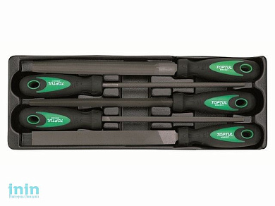 Набор-сет напильников 5шт. 136х364мм TOPTUL (GВAT0501)