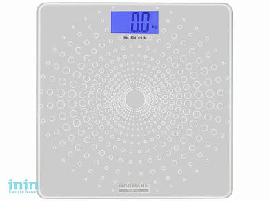 Весы напольные ASB-462 NORMANN (180 кг, стекло 6 мм, дисплей 73х34 мм с подсветкой)