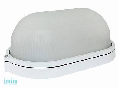 Светильник НПБ1201 белый, овал 100Вт IP54 TDM