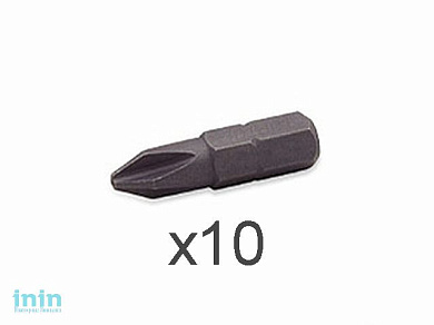 Насадка крестообразная PH3 30мм 5/16'' 10шт блистер TOPTUL (FSBA1003G)