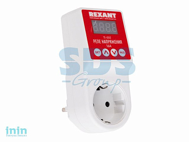 Реле напряжения <вилка-розетка> c дисплеем 16А (REXANT)