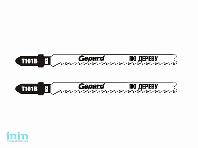 Пилка лобз. по дереву T101B (2 шт.) GEPARD (пропил прямой, тонкий, аккуратный и чистый рез)
