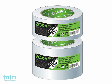 Лента алюминиевая клейкая 48ммх45м ZOOM