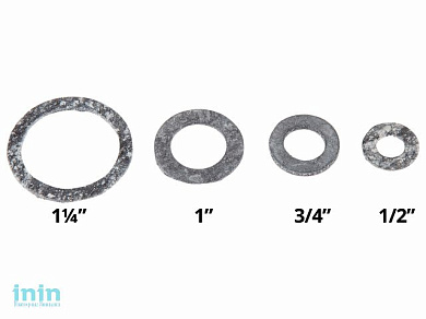 Прокладка паронитовая 1/2 ПМБ (маслобензостойкий) 19х10 h-2мм (Симтек)