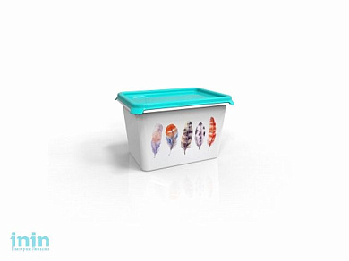 Емкость Serenity 2 л, бирюза, BEROSSI (Изд. из пластм. Размер 197 * 147 * 125 мм)