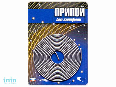 Припой ПОС-61 проволока, спираль ф1мм (длина 1м) (Векта)