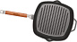 Сковорода гриль чугунная квадратная 280х280 с деревянной ручкой арт. 1028
