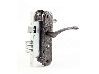 Замок врезной Омега ЗВ9.1-01 (серебро)