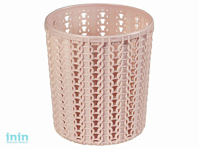 Подставка ВЯЗАНИЕ круглая (чайная роза) (IDEA)