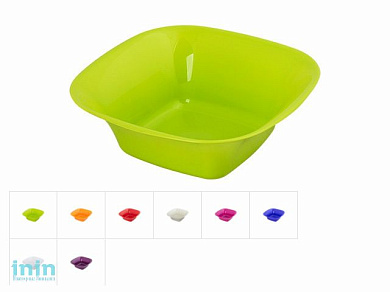 Салатник 16x16x5,5 см, DRINA (цвета в ассортименте)