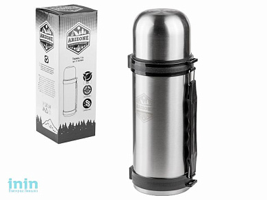 Термос, 1 л, нержавеющая сталь, ARIZONE (в индивидуальной упаковке)
