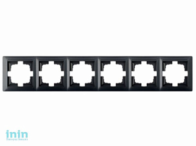 Рамка 6-местная графит, Стиль, Bylectrica (шестиместная Гарантийный срок:24 месяца)