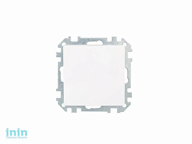 Выключатель 1 клав. проходной (скрытый) белый, Стиль, Bylectrica (Выключатель одноклавишный для управления электрическими цепями с двух мест скрытой у