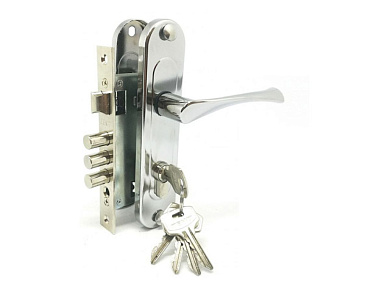 Замок врезной Зенит ЗВ7-60.1 (хром)