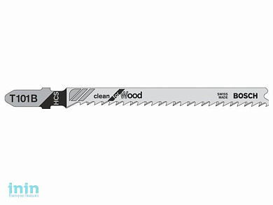 Пилка лобз. по дереву T101B (1 шт.) BOSCH (пропил прямой, тонкий, аккуратный и чистый рез)