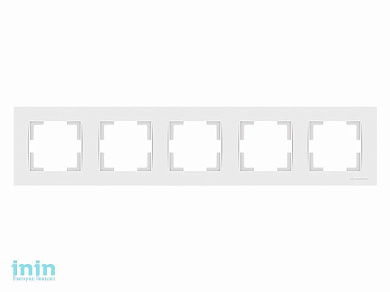 Рамка 5-ая горизонтальная белая, RITA, MUTLUSAN