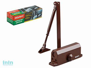 Доводчик дверной гидравлический (20-60 кг) коричн. ВОЛАТ