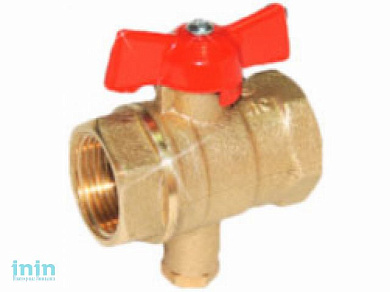 Кран шаровый 3/4" для термодатчика , PN1,6 МПа, 11Б27п13, Цветлит