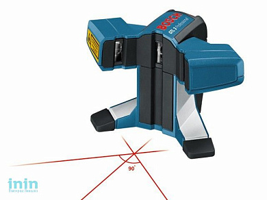 Лазер для укладки плитки BOSCH GTL 3 в кор. (проекция: 3 луча, угол 90°, до 20 м, +/- 0.20 мм/м, резьба 5/8")