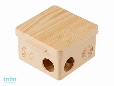 Коробка распаячная ОП 80х80х50мм, сосна, 7 мембр. вх. IP54 ЮПИТЕР