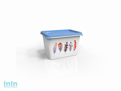 Емкость Serenity 2 л, васильковый, BEROSSI (Изд. из пластм. Размер 197 * 147 * 125 мм)