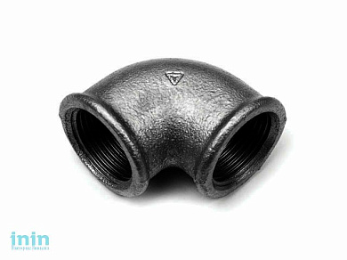 Колено вн. 3/4" черный TITAN (Livarna TITAN)