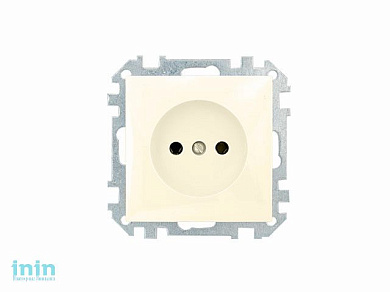 Розетка 1-ая (скрытая, б/з) бежевая, Стиль, BYLECTRICA (штепсельная скрытой установки Гарантийный срок:24 месяца)