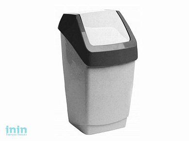 Контейнер для мусора ХАПС 15л (мраморный) (IDEA)