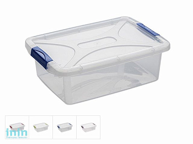 Ящик для хранения 28х40х13,5 см, 10 л, DRINA (цвета в ассортименте, подходит для хранения пищевых продуктов)