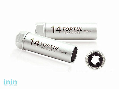 Головка свечная 3/8" 14мм TOPTUL (BAAX1214)