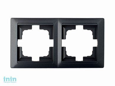 Рамка 2-местная графит, Стиль, Bylectrica (двухместная Гарантийный срок:24 месяца)