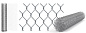 Сетка рабица оцинкованная 2*10 м Яч 50*50 Проволока 1.8