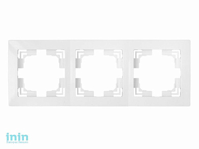 Рамка 3-местная белая, Уют, Bylectrica (Крышка  ЮЛИГ.735212.281-40 Гарантийный срок:24 месяца)