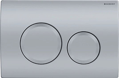 Смывная клавиша Geberit Delta20, пластик , для двойного смыва, хром матовый