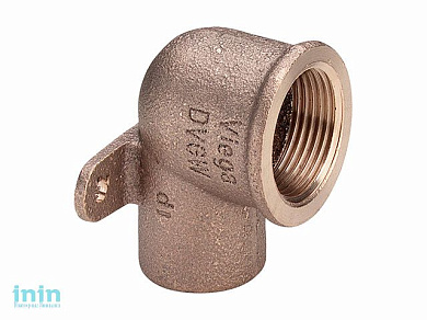 Колено вн. 18х1/2 с креплением, под пайку Viega