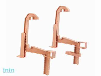 Крепление для балконых ящиков универсальное 2 шт. (белая глина) (IDEA)