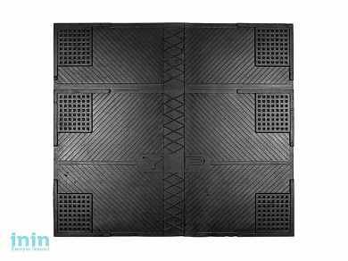 Коврик противовибрационный универсальный 55х62 см, черный, TM YPgroup (Размер 55х62 см. Материал: вулканизированная непористая резина.)