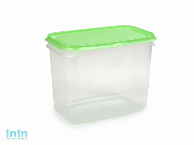 Контейнер Venecia, 1л, киви, BEROSSI (Изделие из пластмассы. Литраж 1 л. Размер 160 х 101 х 123 мм)