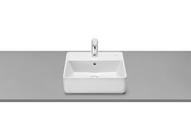 Раковина накладная Roca The Gap 42х39х13, квадратная, 3270MM000