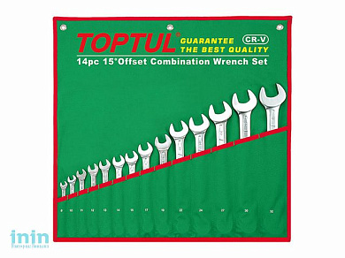 Набор ключей комбинир. 7-32мм 16шт TOPTUL (GAAA1604)