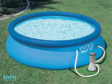 Надувной бассейн Easy Set, 305х76 см + фильтр-насос 220 В, INTEX (от 6 лет)