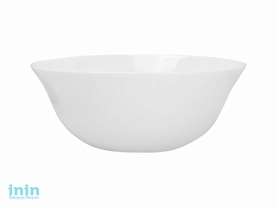 Салатник стеклокерамический, 205 мм, круглый, серия SNOWFALL (Снегопад), DIVA LA OPALA (Sovrana Collection)