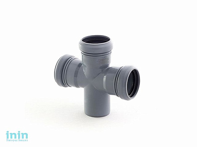 Крестовина для внутренней канализации  50/50/50х87 РосТурПласт (Крестовина 50х50х50х90)