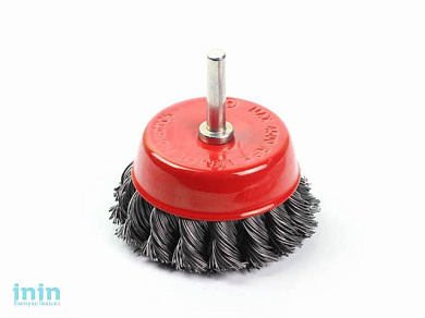 Щетка д/дрели "чашка" косич. 75мм GEPARD (GP0855-75) (в блистере)