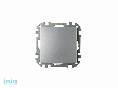 Выключатель 1 клав. (cкрытый, 10А) серебро, Стиль, Bylectrica (Выключатель одноклавишный скрытой установки серебро Гарантийный срок:24 месяца)